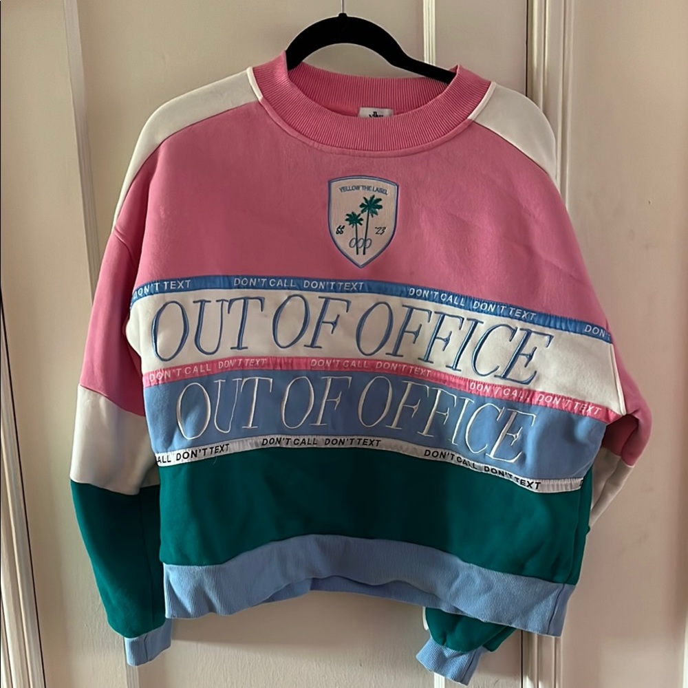 Yllw the label out of office sweater